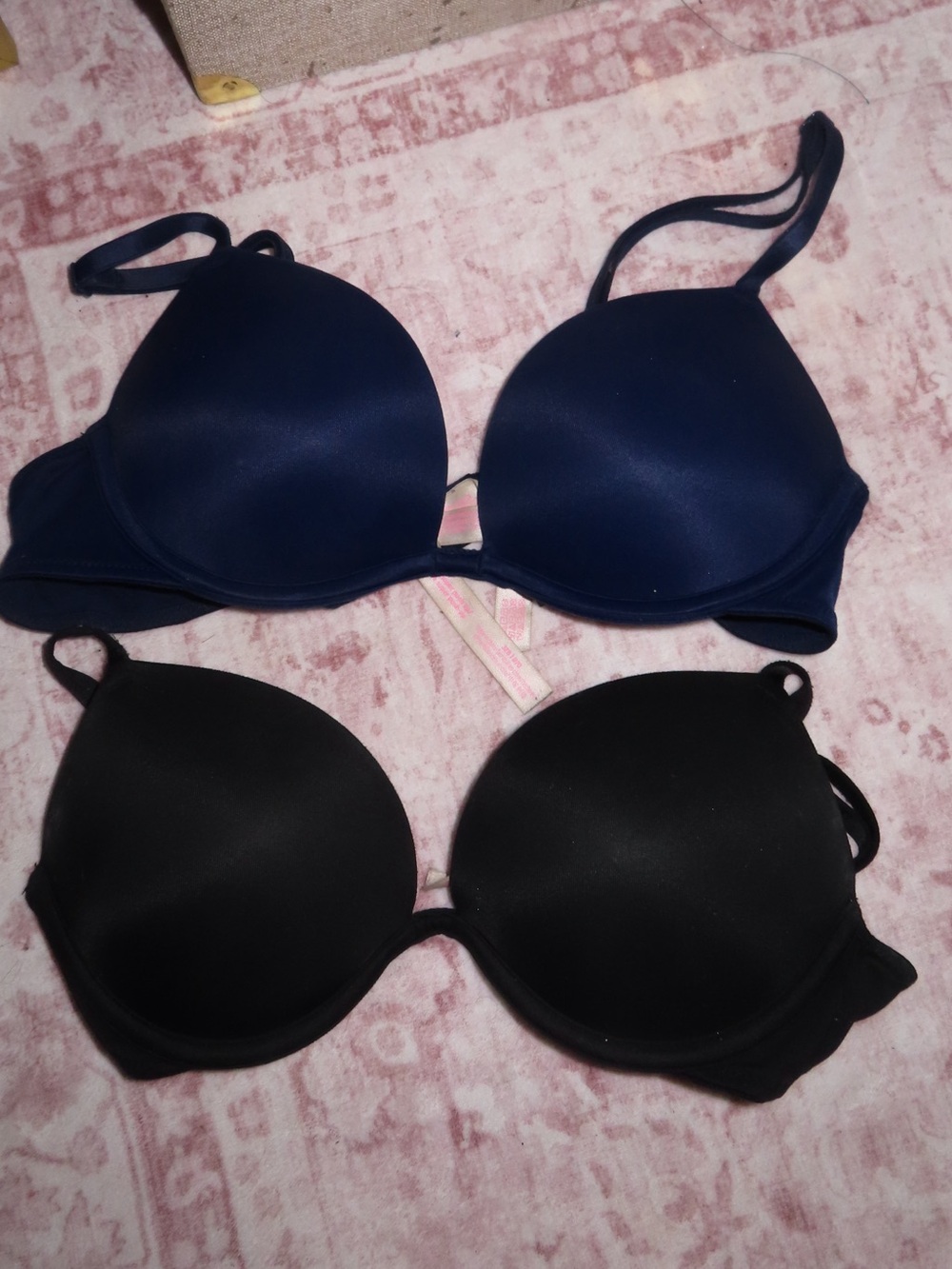 Victoria’s Secret Wear Everywhere Super Push-Up Bras 2-Pack | Navy & Black | 32B